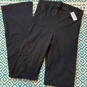 Black flare leggings